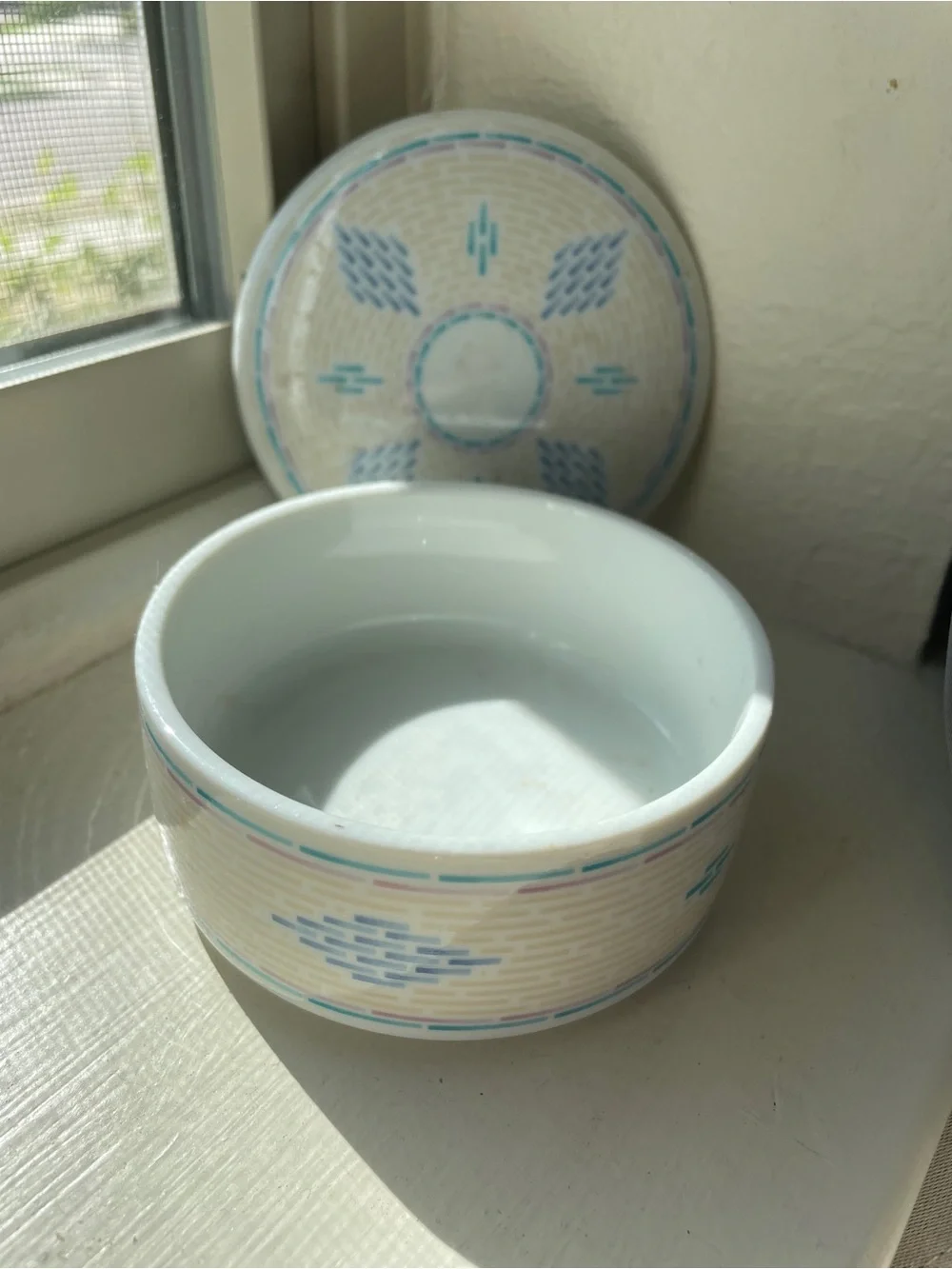 Vintage Pier1 Decorative Lidded Ceramic Trinket Jewelry Box